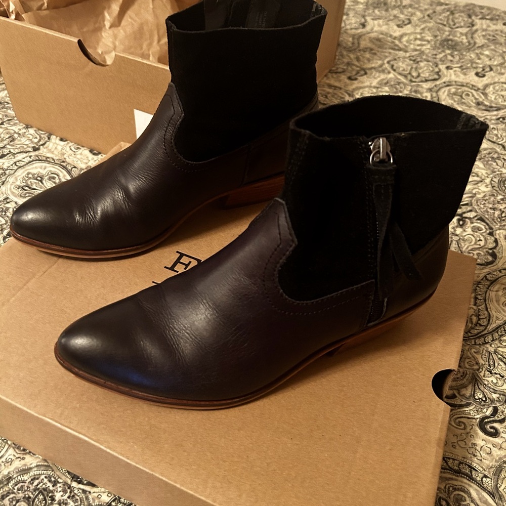 Frye & Co. black leather boots